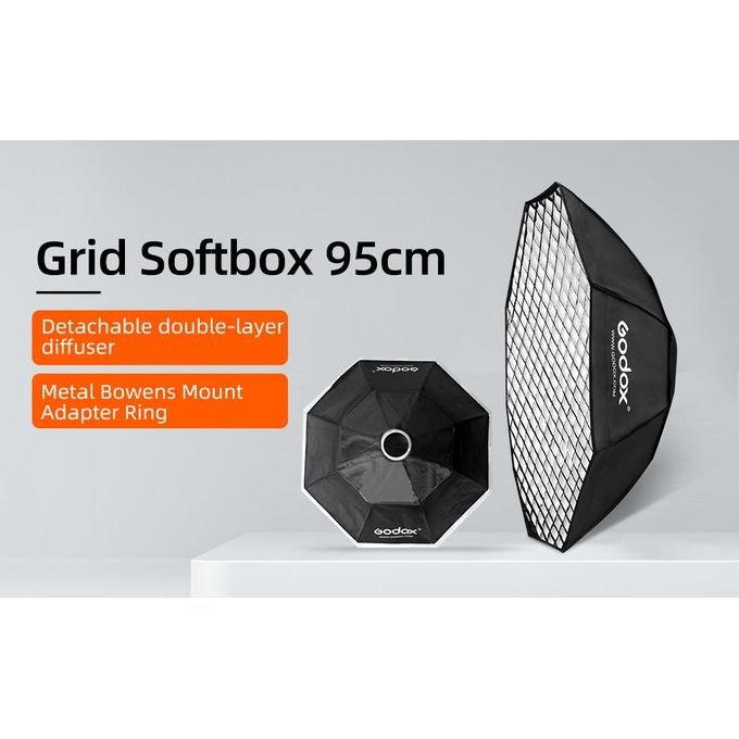 Godox Softbox 95cm Boîte à Lumière Octogonale Photographie
