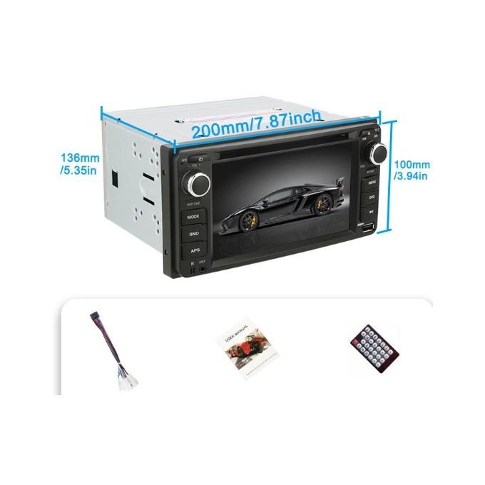 Poste Auto Ecran Tactile Universel + Camera De Recul