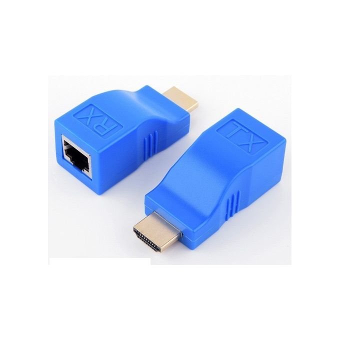 Rallonge HDMI, HDMI Vers RJ45, Répéteur De Convertisseur D'extension De Câble Réseau Sur Cat