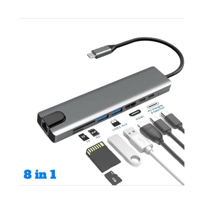 Adaptateur De Hub USB-C 8 En 1 