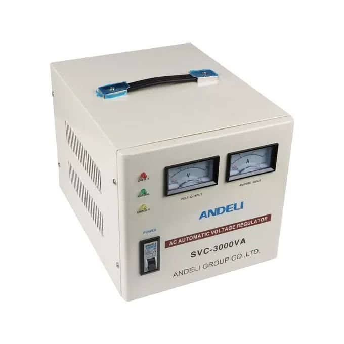 Andeli Régulateur De Tension-Stabilisateur Avec Servomoteur Andeli – 3000 W, 3kw