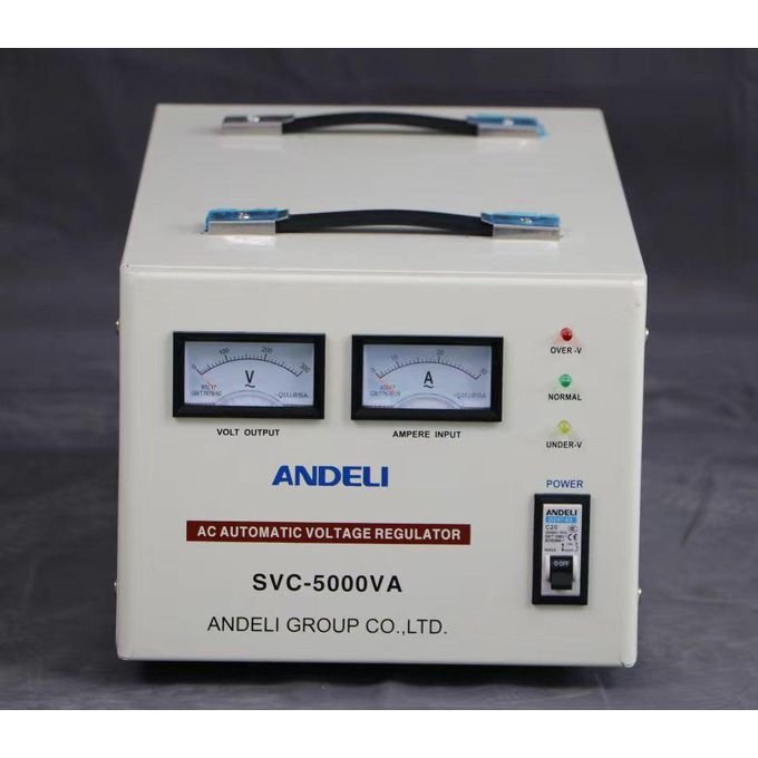 Andeli Régulateur De Tension-Stabilisateur Avec Servomoteur Andeli – 5000 W, 5kw