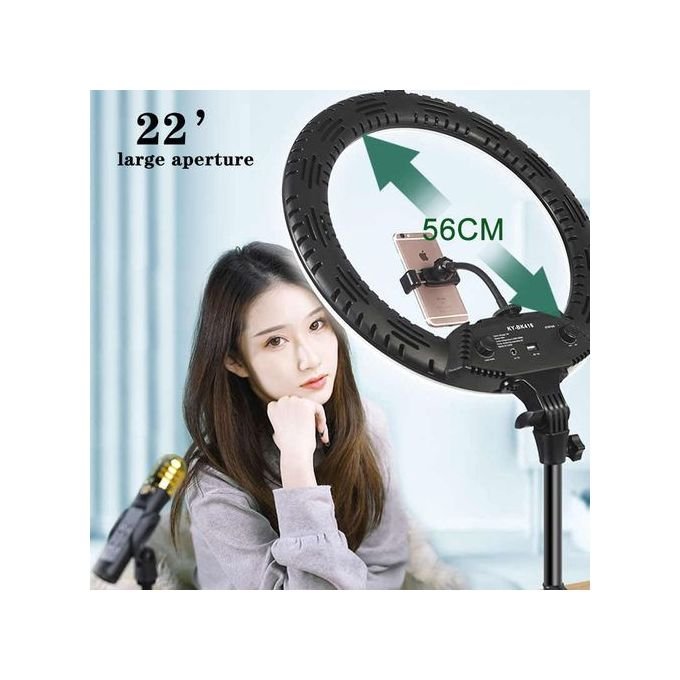 Ring Light 22 Pouces 56cm + Trepied + Telecommande