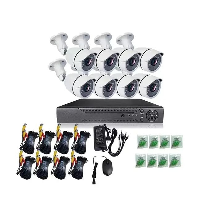 8 Cameras Vidéosurveillance Avec Fil AHD Haute Définition - -Kit Complet