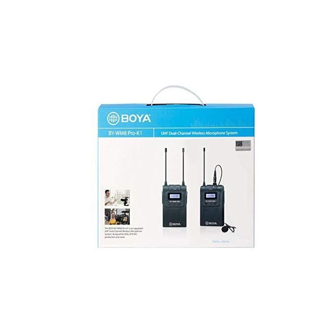Boya Kit Microphone Cravate Sans Fil UHF - BY-WM8 Pro-K1