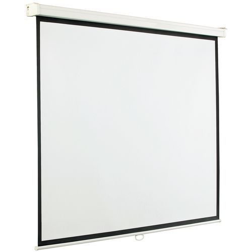 Écran De Vidéo Projecteur Manuel, Mural (2m X 2m) Blanc
